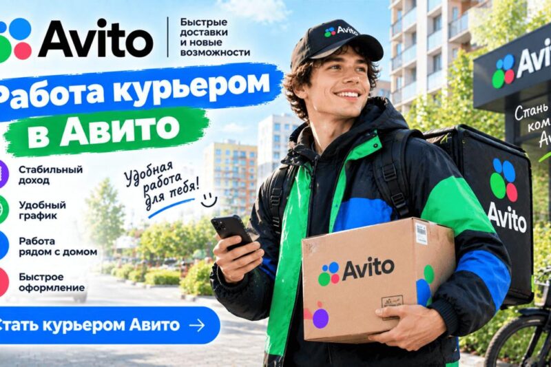 Работа курьером в «Avito» срочные вакансии