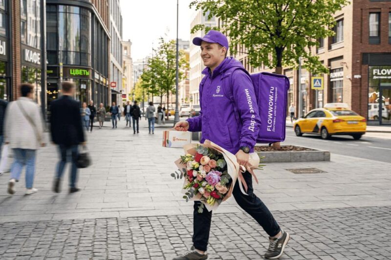 Работа курьером в «Flowwow»