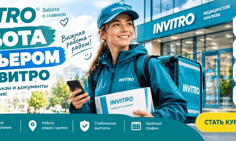 Работа курьером в «Инвитро»