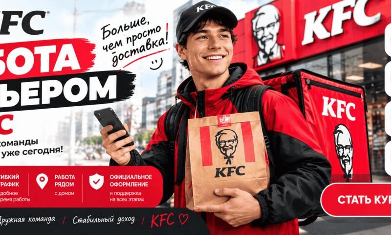 Работа курьером в «KFC»