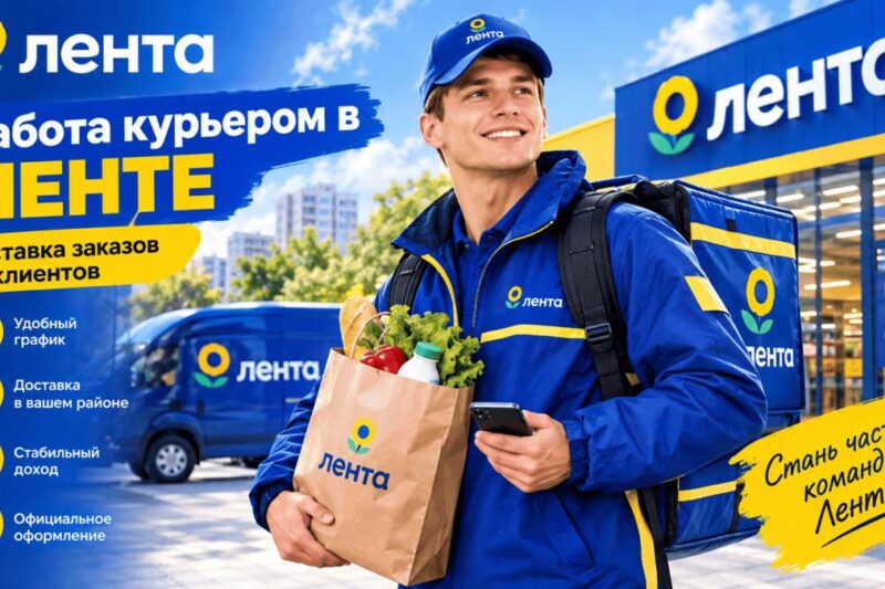 Работа курьером в «Лента» в Краснодаре