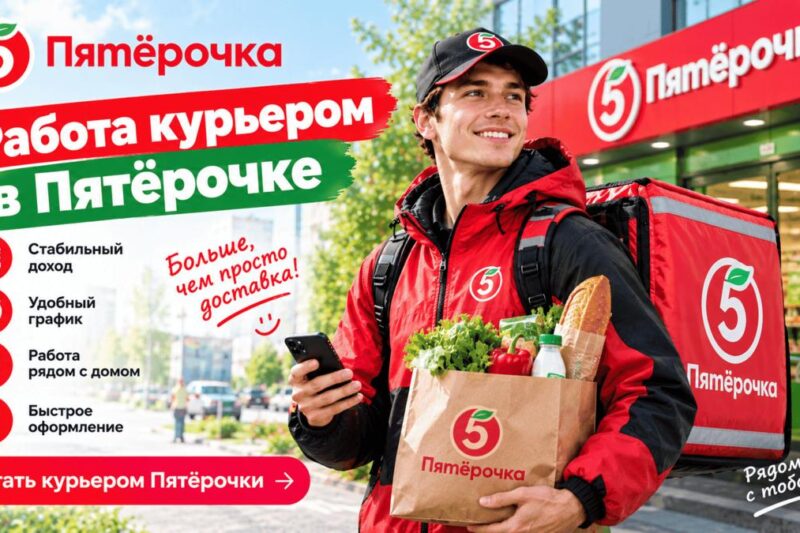 Работа курьером в «Пятёрочка» в Уфе