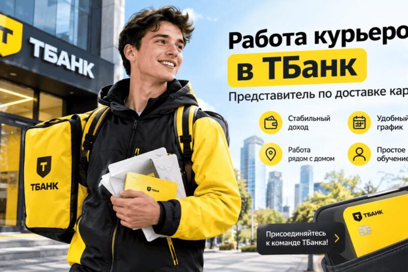 Работа курьером в «Тинькофф» в г. Москве: заказ доставки