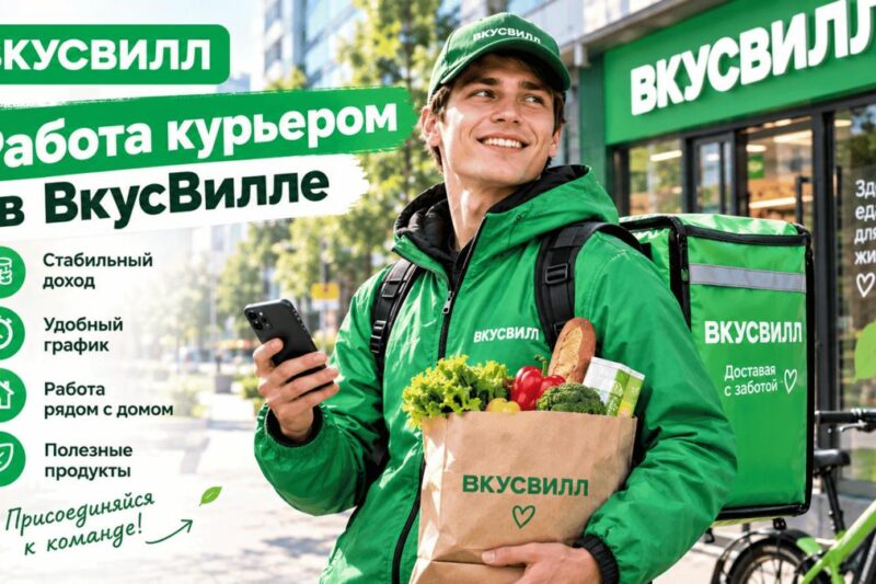 Работа курьером в «ВкусВилл»